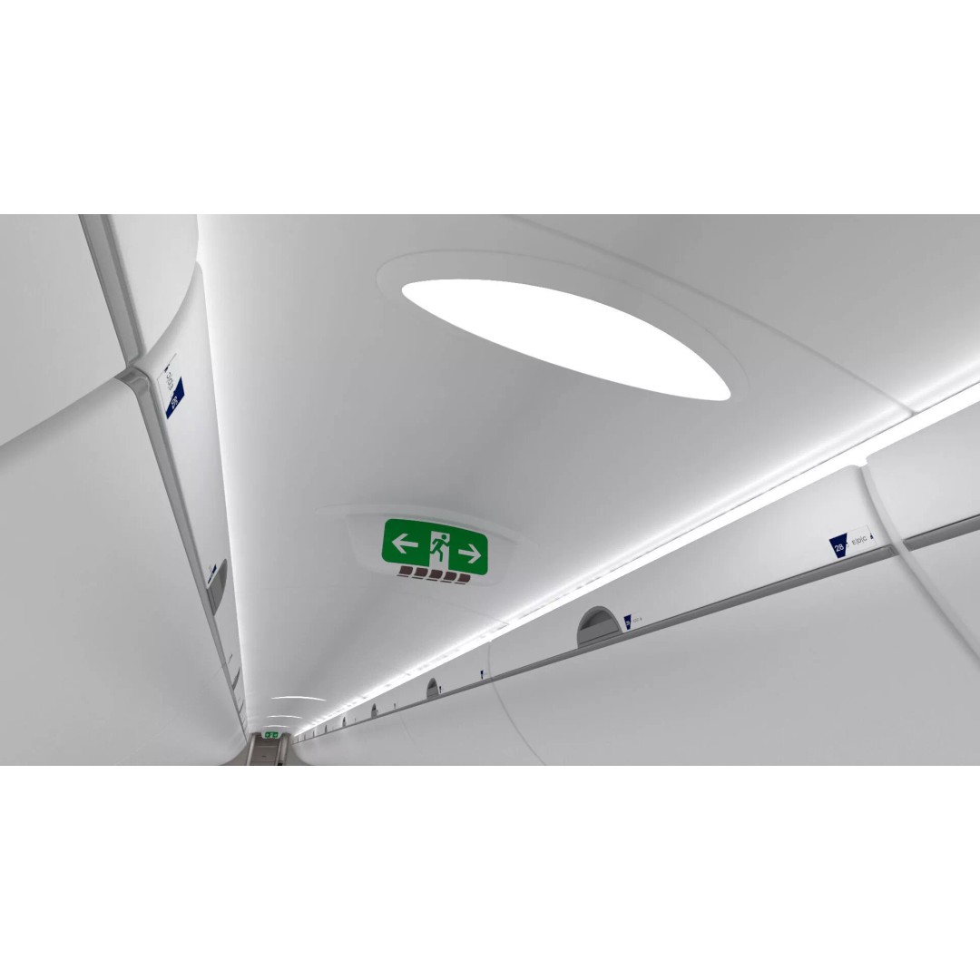 Airbus A220 300 3D Model – Detailed Cabin Rigged, PBR Textures - View 35