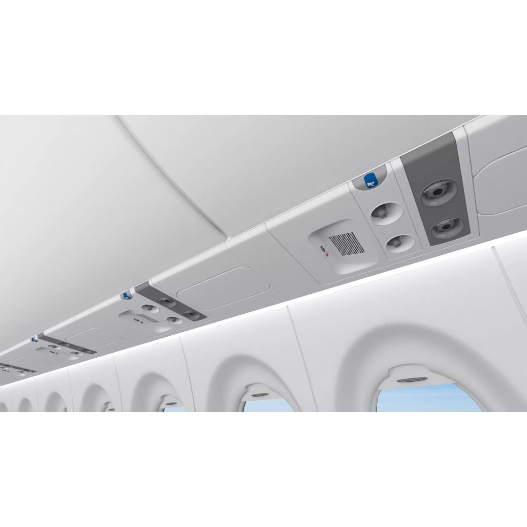 Airbus A220 300 3D Model – Detailed Cabin Rigged, PBR Textures - View 36