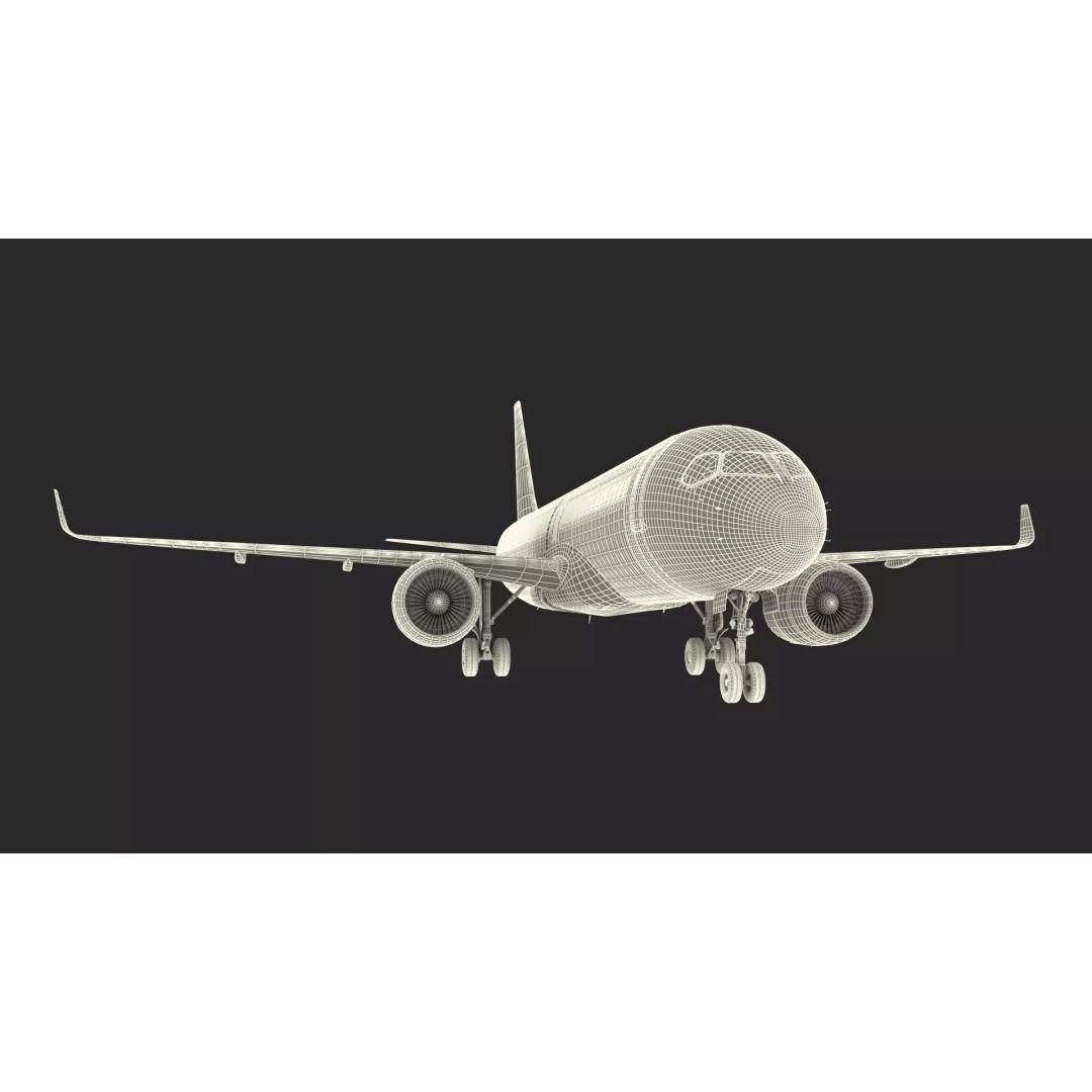 Airbus A220 300 3D Model – Detailed Cabin Rigged, PBR Textures - View 55
