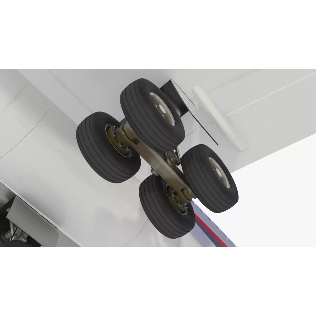 McDonnell Douglas MD-11 3D Model – Rigged Aircraft for Cinema 4D - View 24