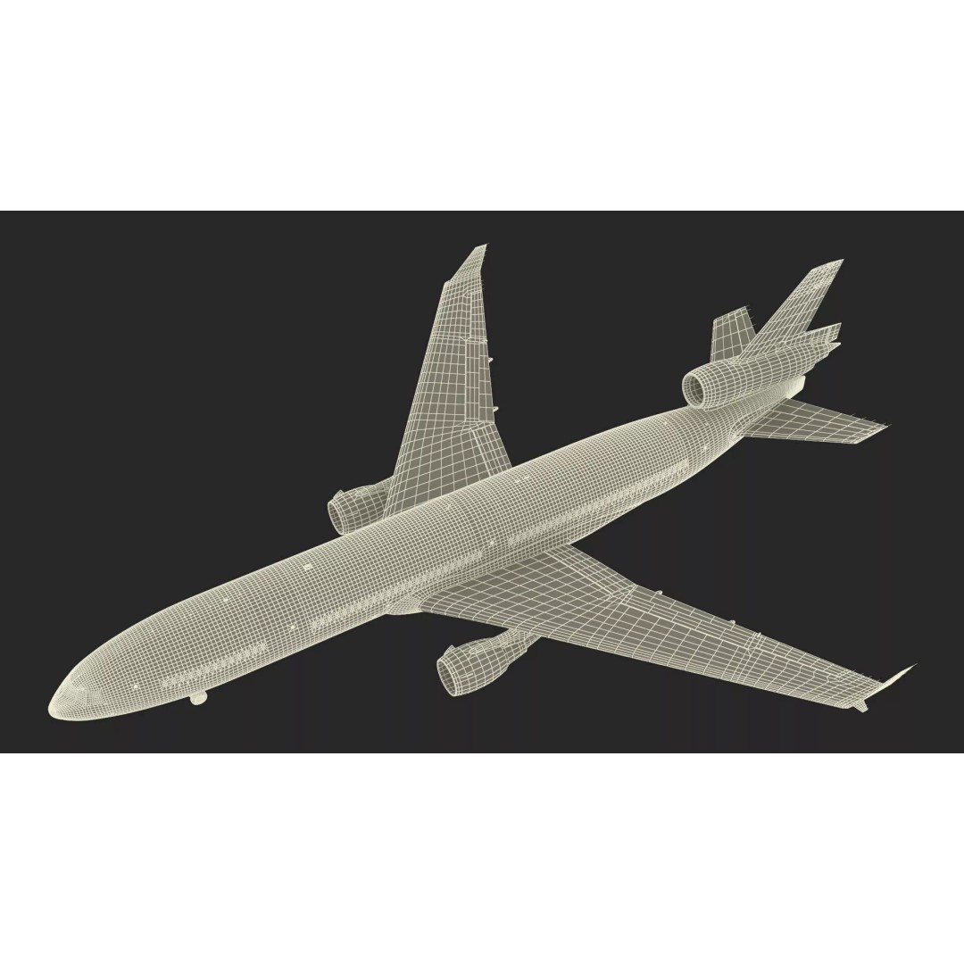 McDonnell Douglas MD-11 3D Model – Rigged Aircraft for Cinema 4D - View 38