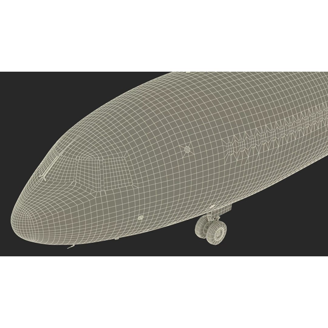 McDonnell Douglas MD-11 3D Model – Rigged Aircraft for Cinema 4D - View 41