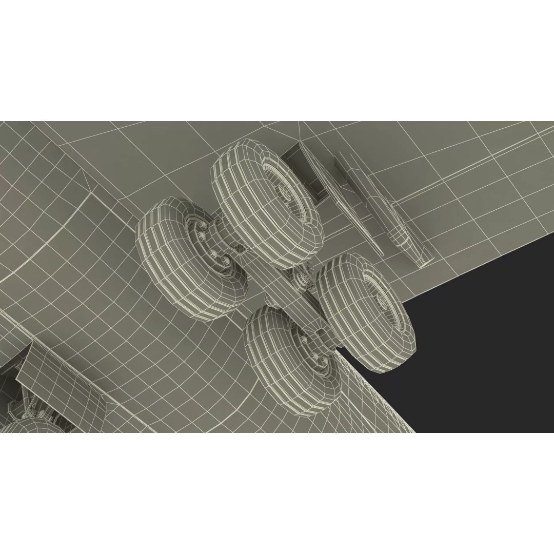 McDonnell Douglas MD-11 3D Model – Rigged Aircraft for Cinema 4D - View 45