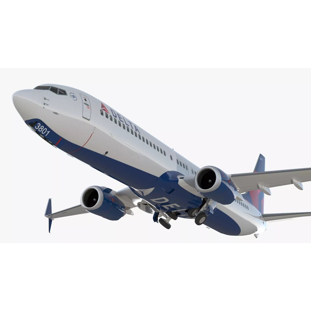 Boeing 737-900 3D Model – Rigged Cabin Design for Cinema 4D - View 12