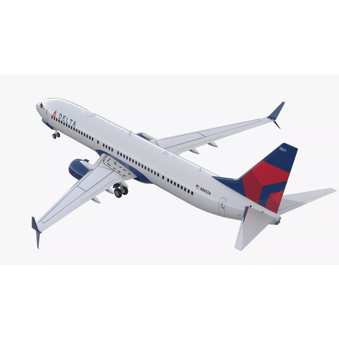 Boeing 737-900 3D Model – Rigged Cabin Design for Cinema 4D - View 14