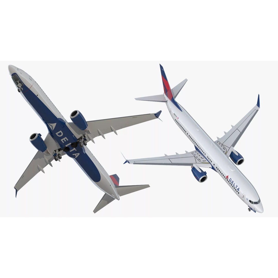 Boeing 737-900 3D Model – Rigged Cabin Design for Cinema 4D - View 15