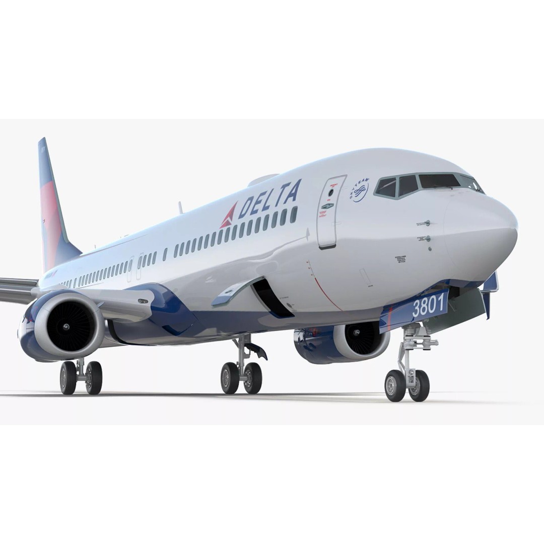 Boeing 737-900 3D Model – Rigged Cabin Design for Cinema 4D - View 16