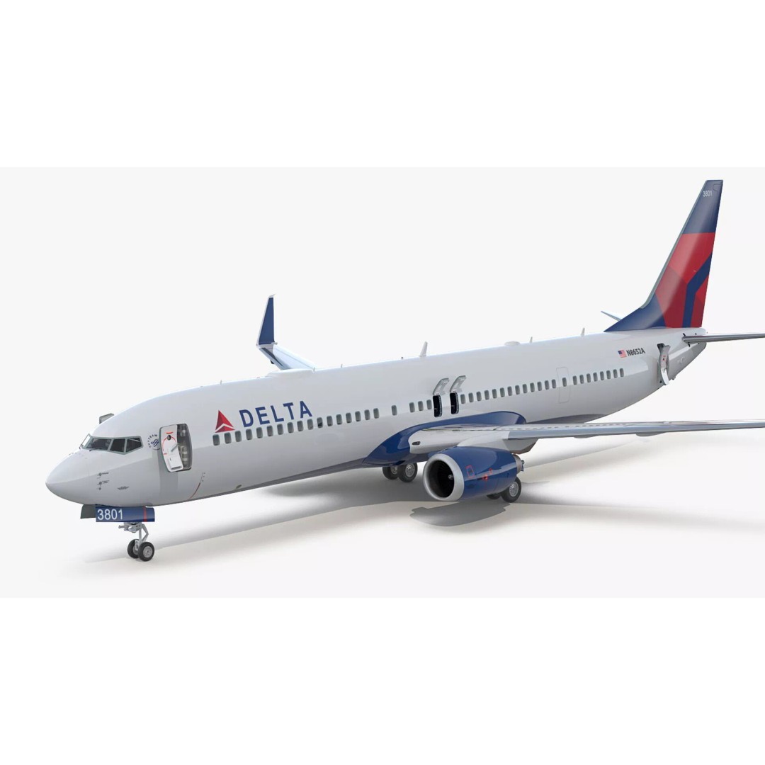 Boeing 737-900 3D Model – Rigged Cabin Design for Cinema 4D - View 2