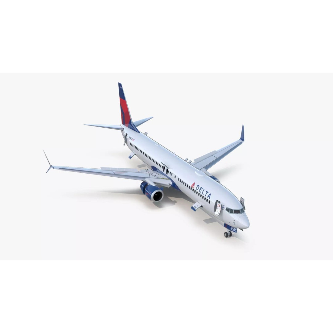 Boeing 737-900 3D Model – Rigged Cabin Design for Cinema 4D - View 3