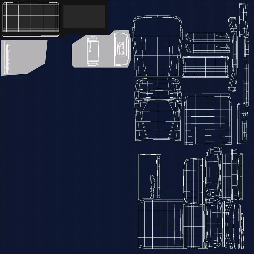 Boeing 737-900 3D Model – Rigged Cabin Design for Cinema 4D - View 35