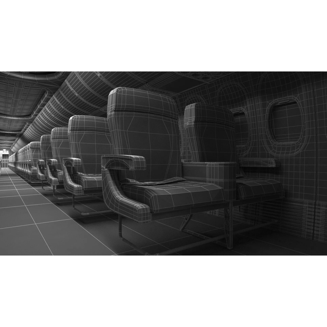 Boeing 737-900 3D Model – Rigged Cabin Design for Cinema 4D - View 51