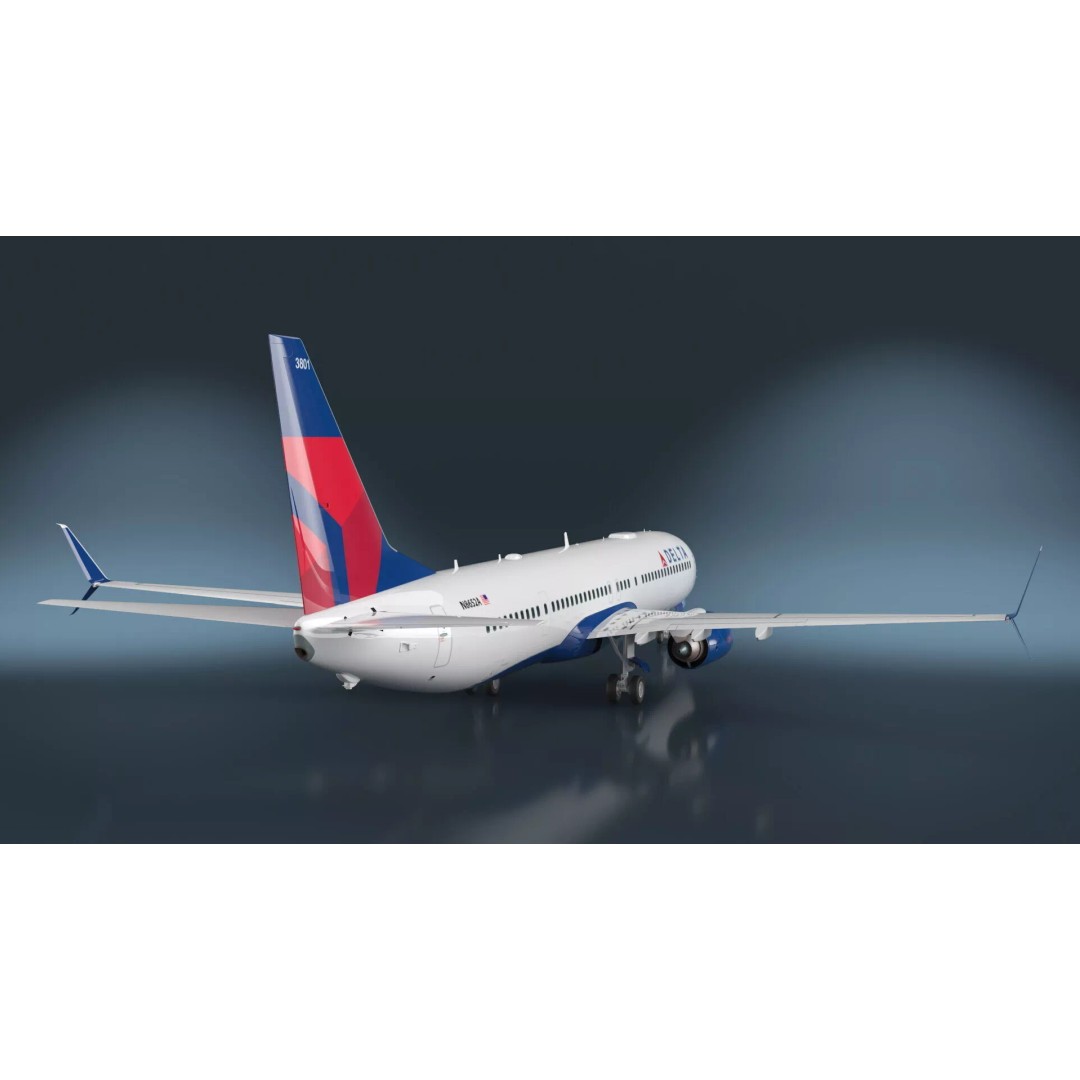 Boeing 737-900 3D Model – Rigged Cabin Design for Cinema 4D - View 8