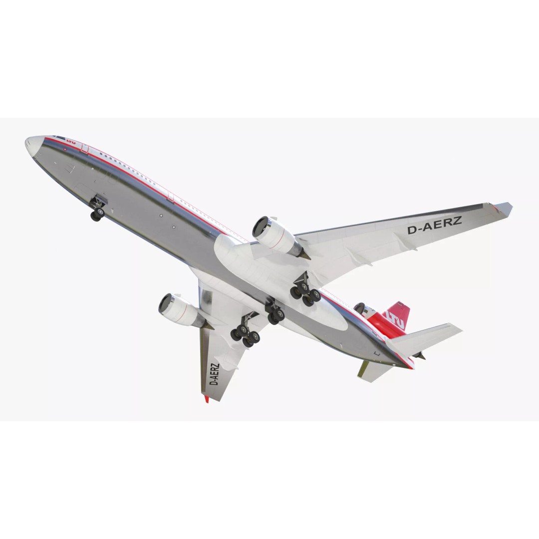 McDonnell Douglas MD-11 3D Model – High Poly Airliner, FBX, PBR Textures - View 15