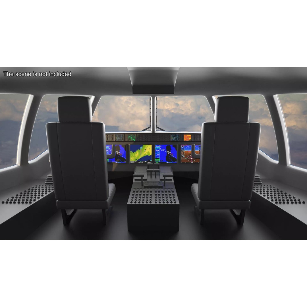 McDonnell Douglas MD-11 3D Model – High Poly Airliner, FBX, PBR Textures - View 24