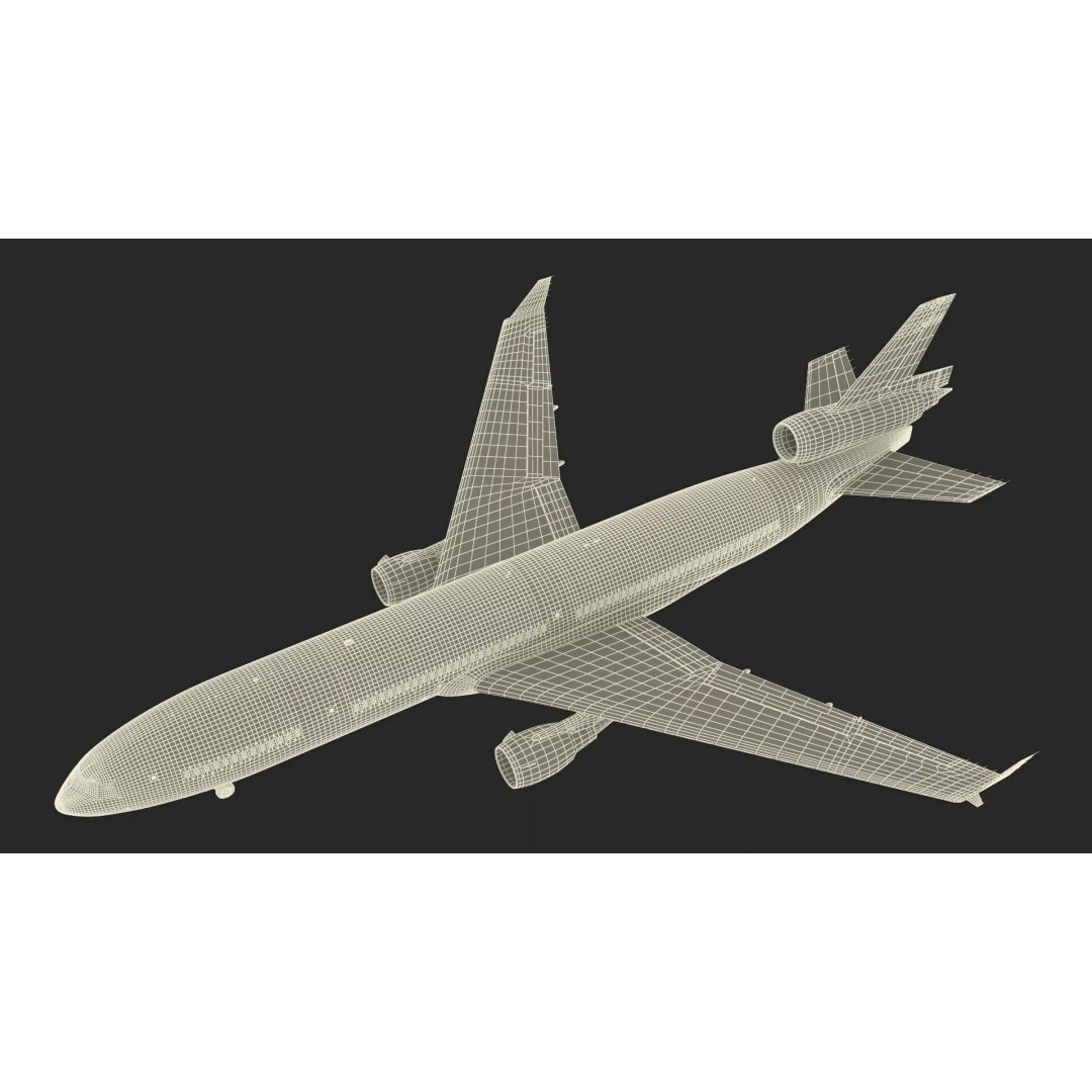 McDonnell Douglas MD-11 3D Model – High Poly Airliner, FBX, PBR Textures - View 33
