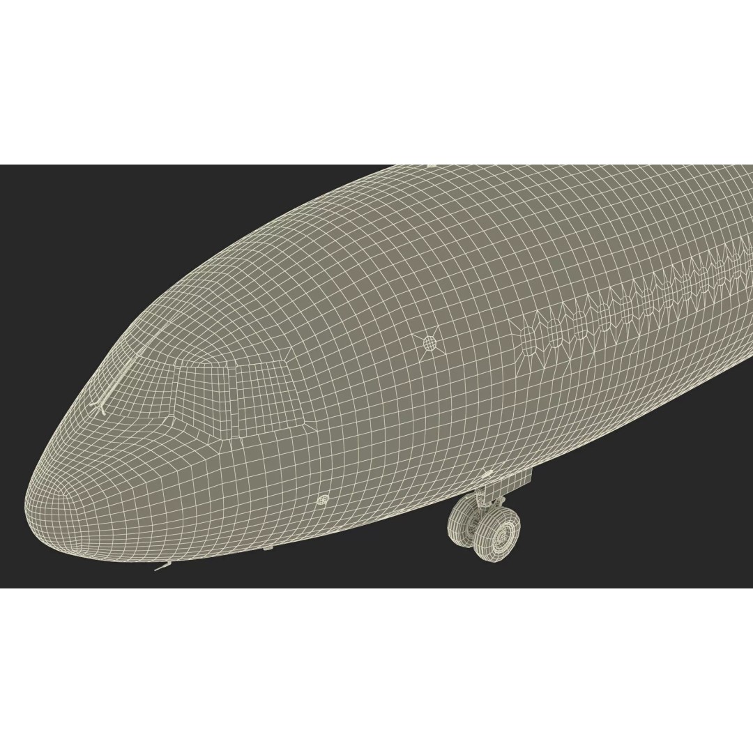 McDonnell Douglas MD-11 3D Model – High Poly Airliner, FBX, PBR Textures - View 36