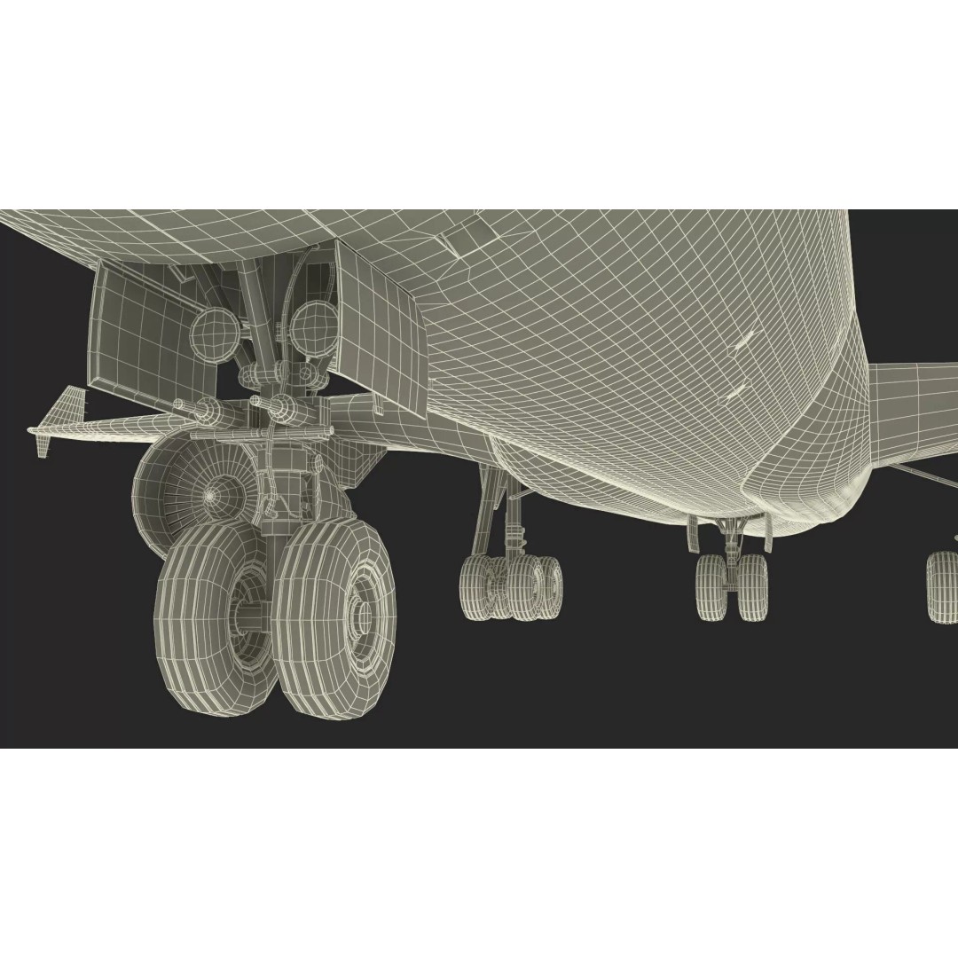 McDonnell Douglas MD-11 3D Model – High Poly Airliner, FBX, PBR Textures - View 37