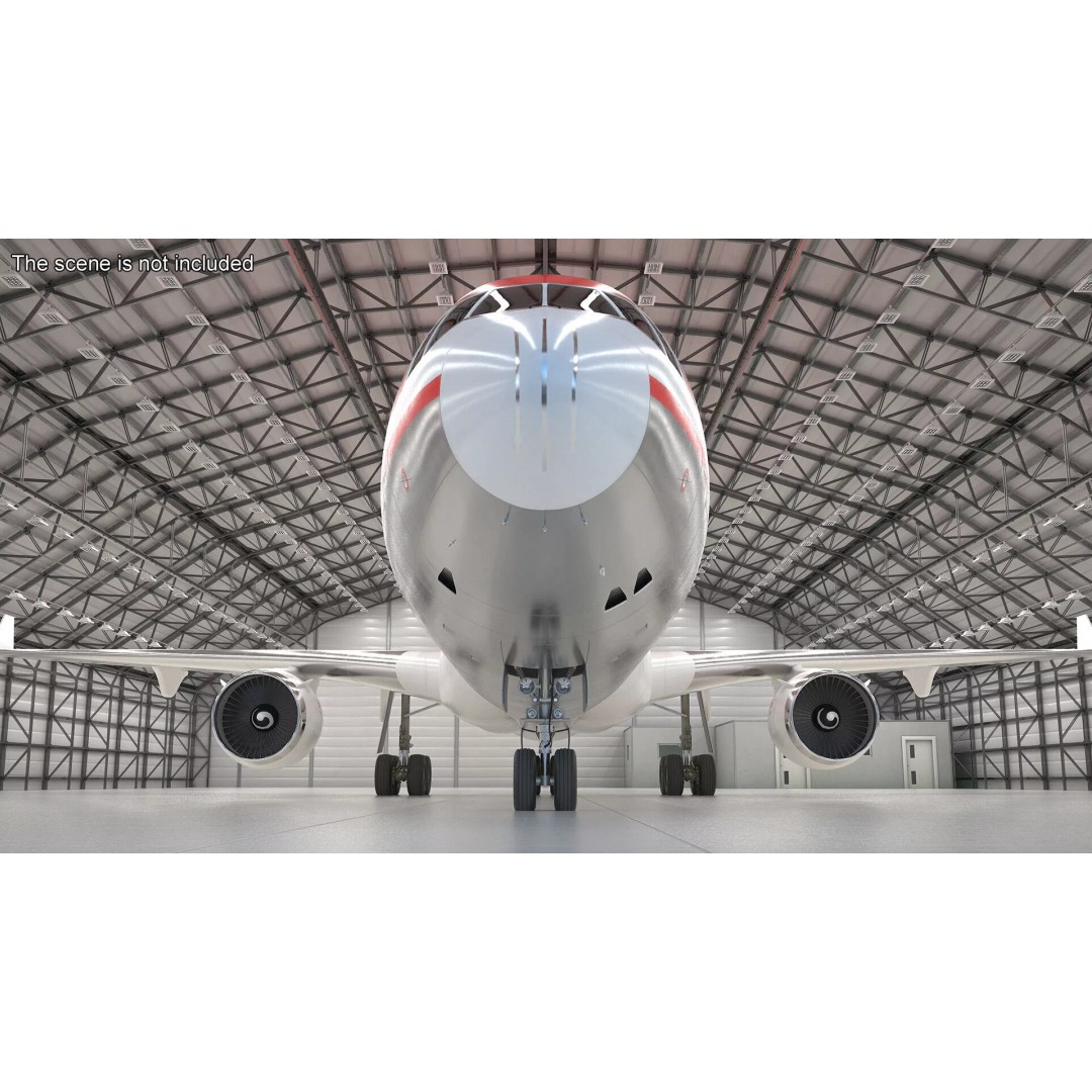 McDonnell Douglas MD-11 3D Model – High Poly Airliner, FBX, PBR Textures - View 4