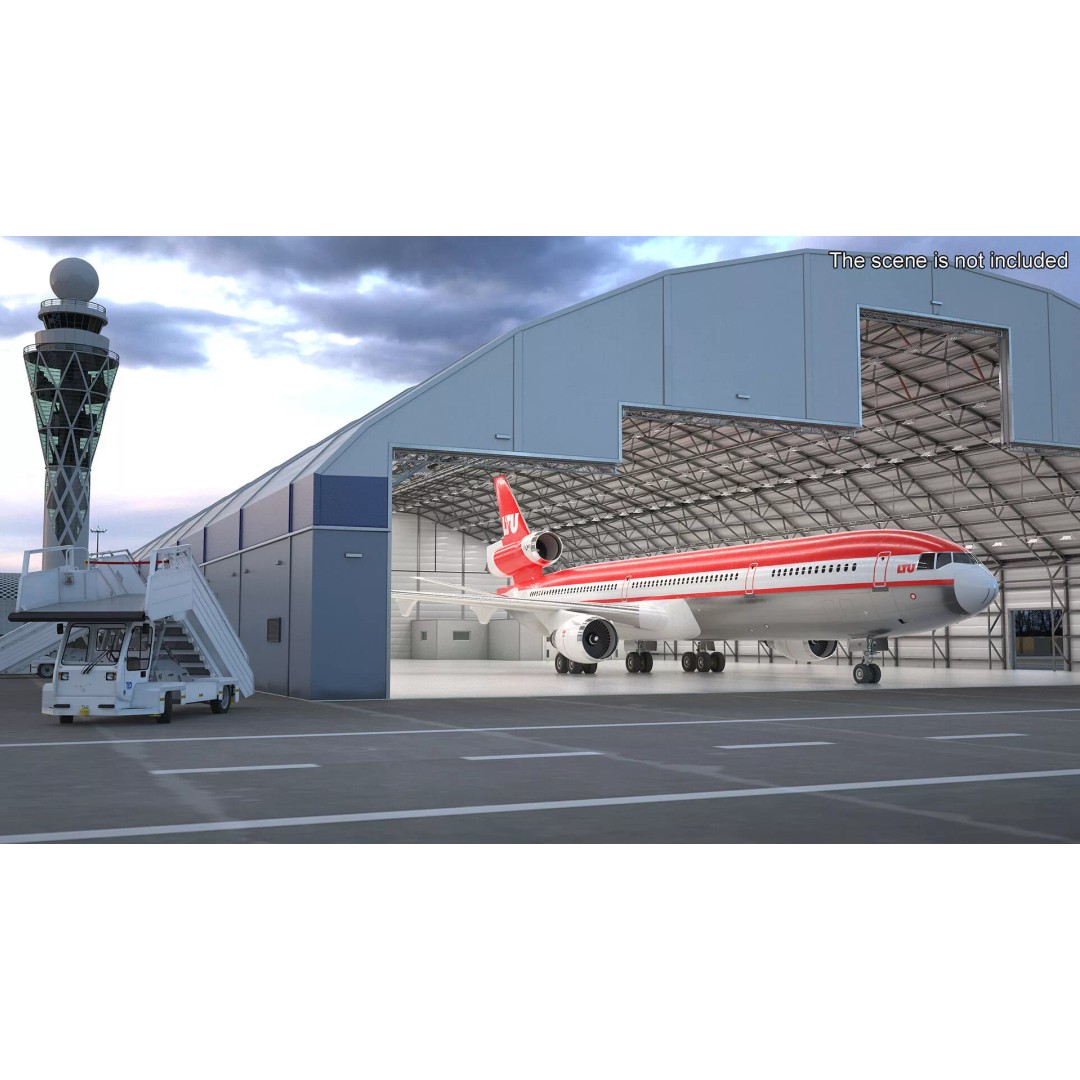 McDonnell Douglas MD-11 3D Model – High Poly Airliner, FBX, PBR Textures - View 5