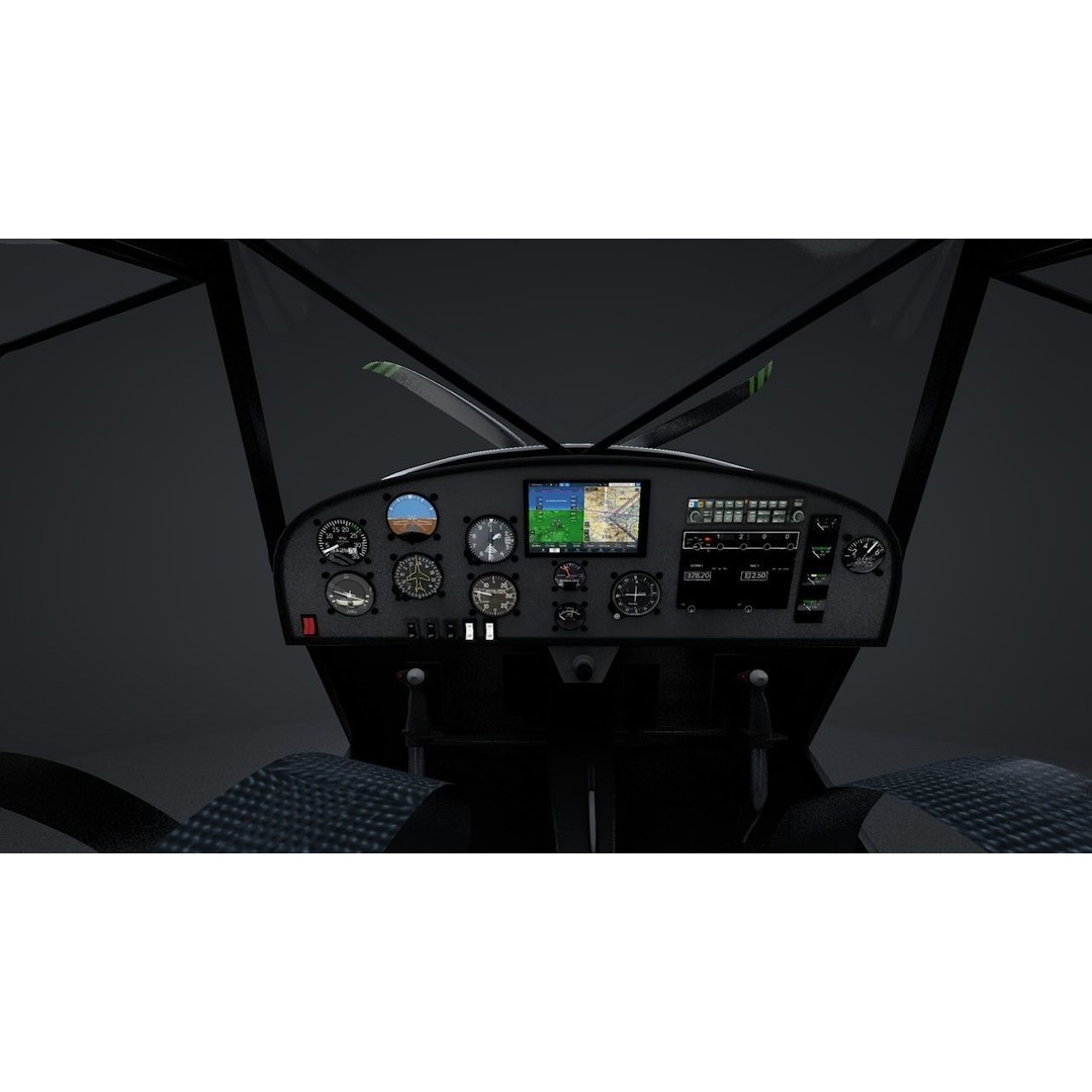 Kit Fox S7 STI 3D Model – Rigged C4D Aircraft for Flight Simulation - View 13