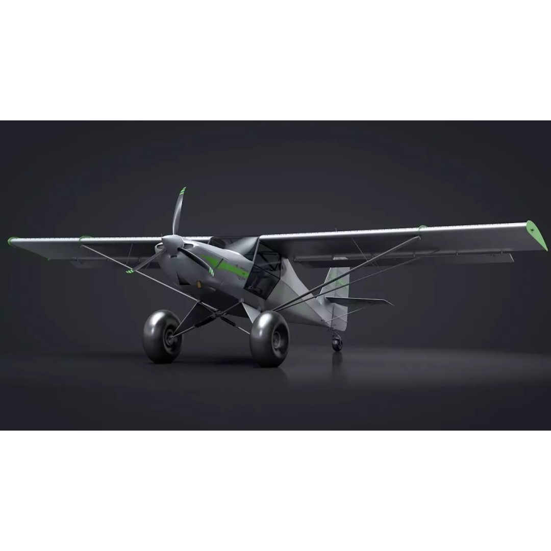 Kit Fox S7 STI 3D Model – Rigged C4D Aircraft for Flight Simulation - View 2