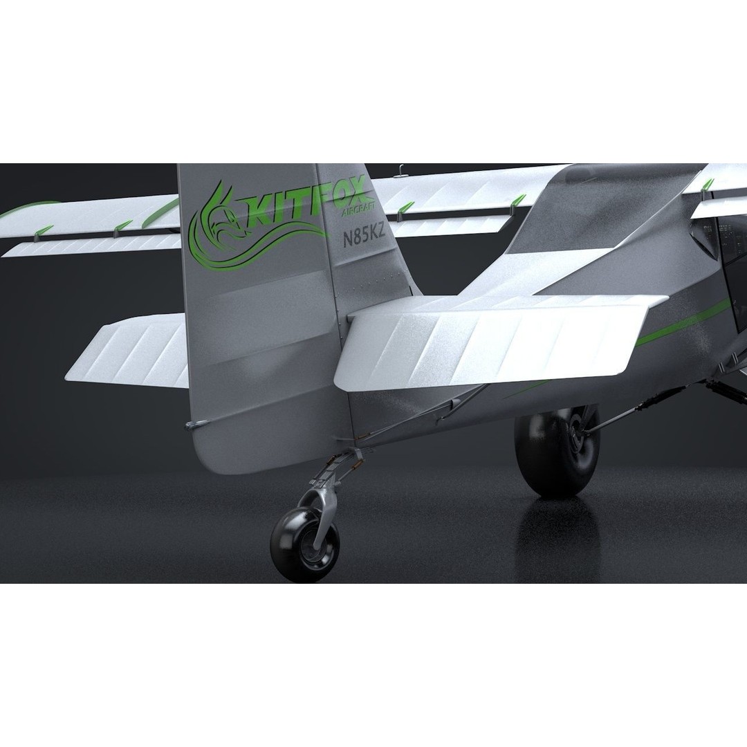 Kit Fox S7 STI 3D Model – Rigged C4D Aircraft for Flight Simulation - View 6
