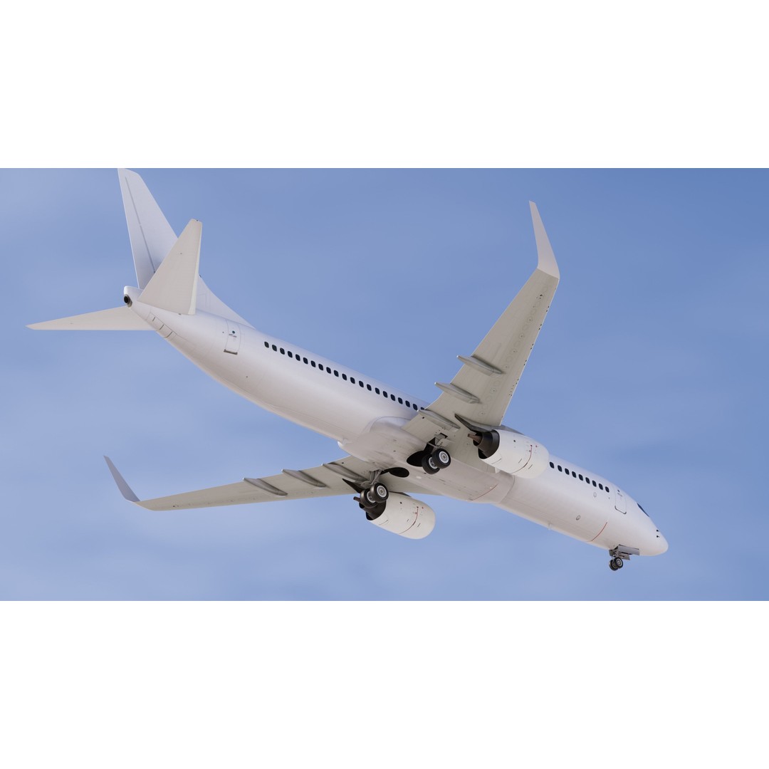 Boeing 737-800 3D Model – High-Detail Aircraft Template, FBX, OBJ - View 10