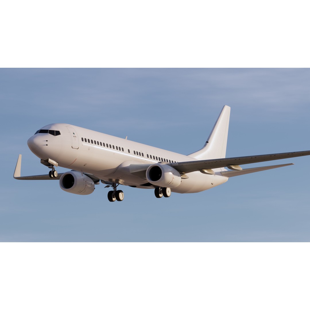 Boeing 737-800 3D Model – High-Detail Aircraft Template, FBX, OBJ - View 11