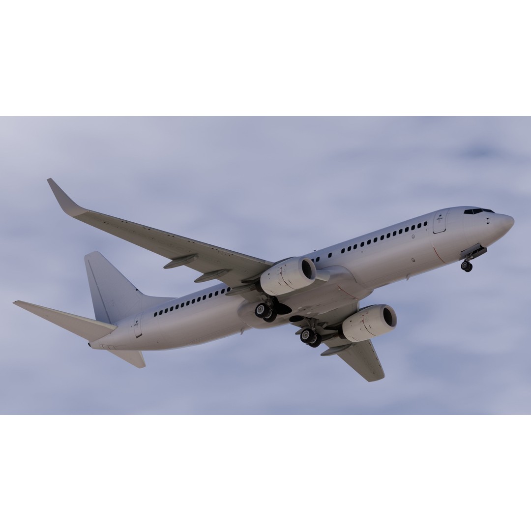 Boeing 737-800 3D Model – High-Detail Aircraft Template, FBX, OBJ - View 15