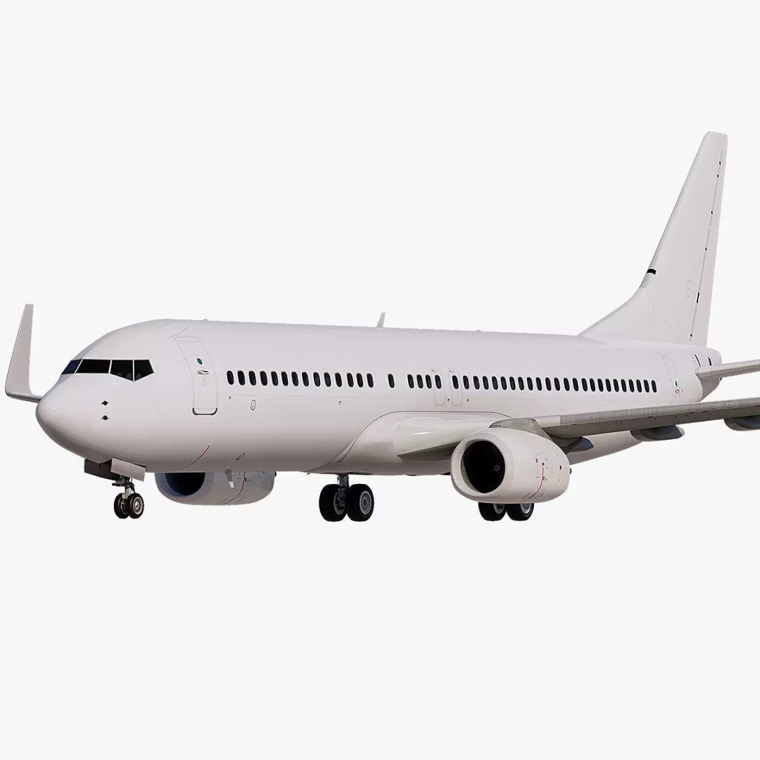 Boeing 737-800 3D Model – High-Detail Aircraft Template, FBX, OBJ - View 2