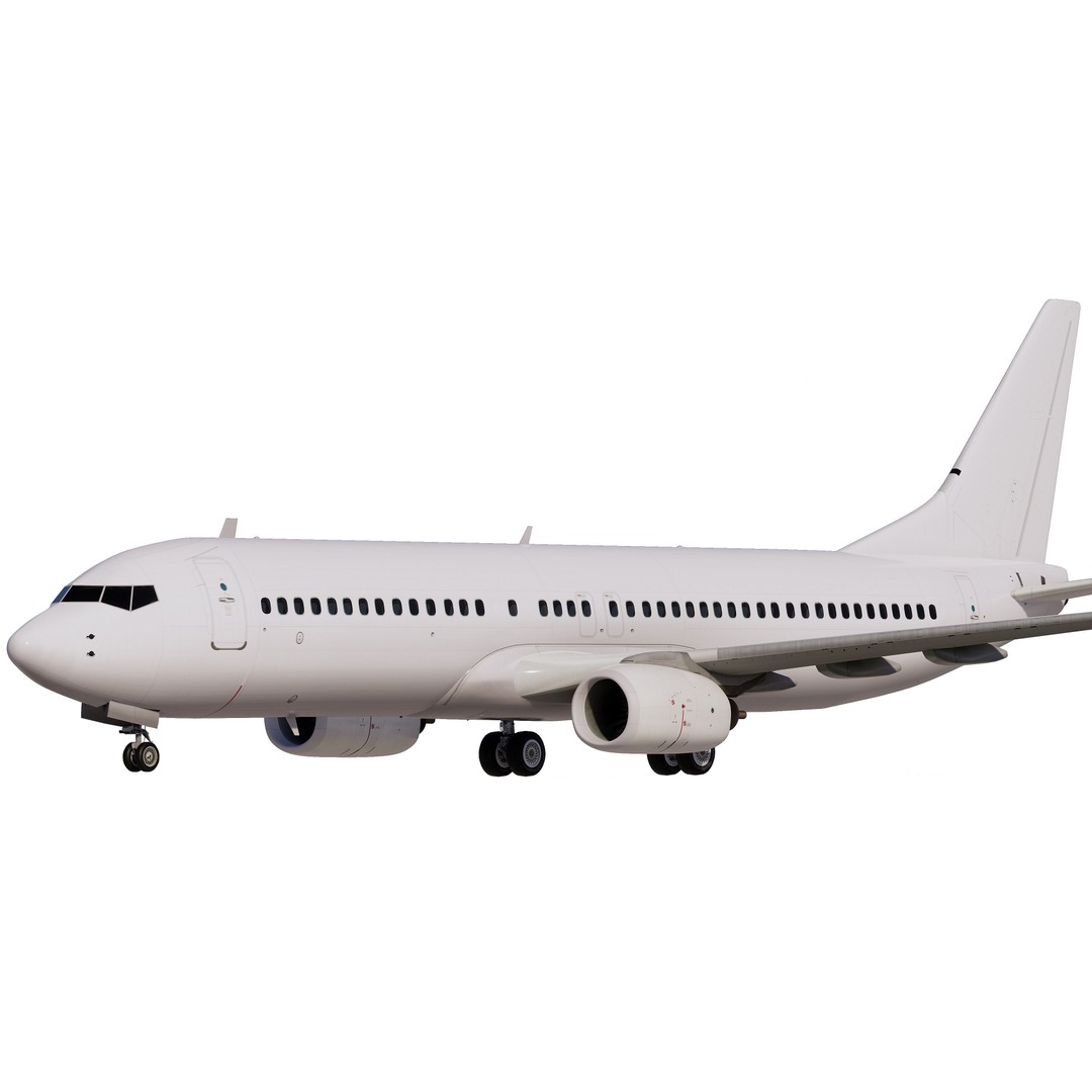 Boeing 737-800 3D Model – High-Detail Aircraft Template, FBX, OBJ - View 3