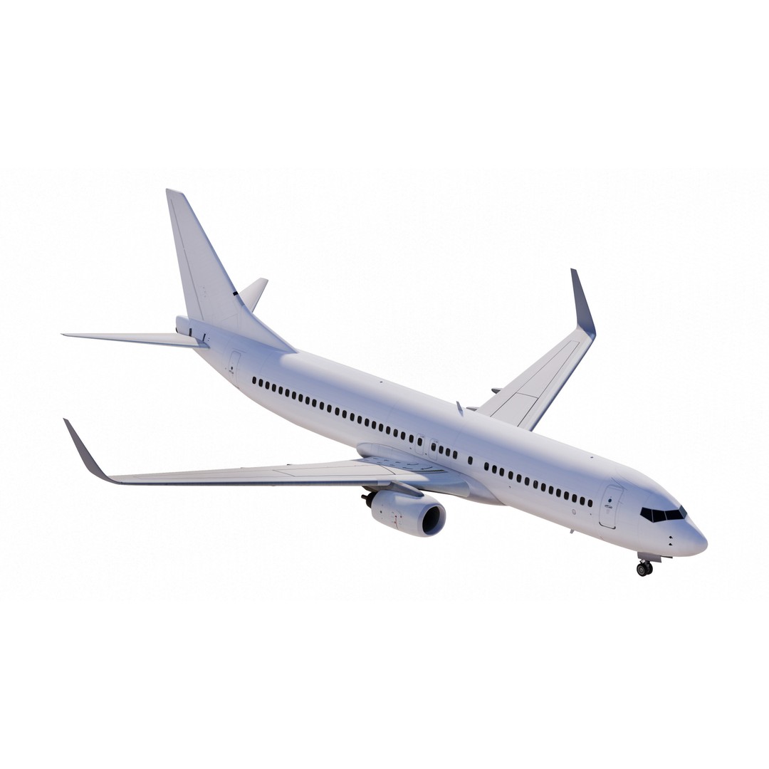 Boeing 737-800 3D Model – High-Detail Aircraft Template, FBX, OBJ - View 7