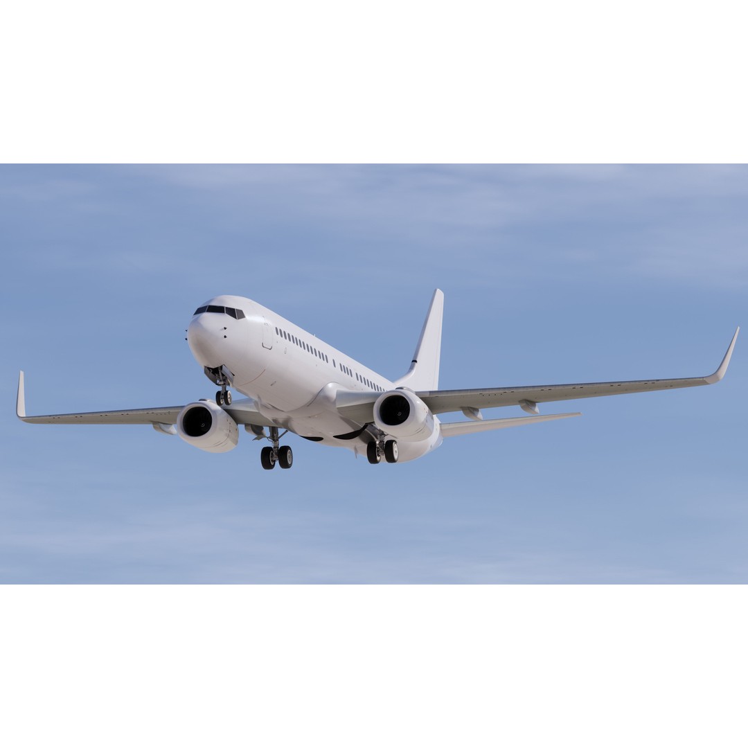 Boeing 737-800 3D Model – High-Detail Aircraft Template, FBX, OBJ - View 9
