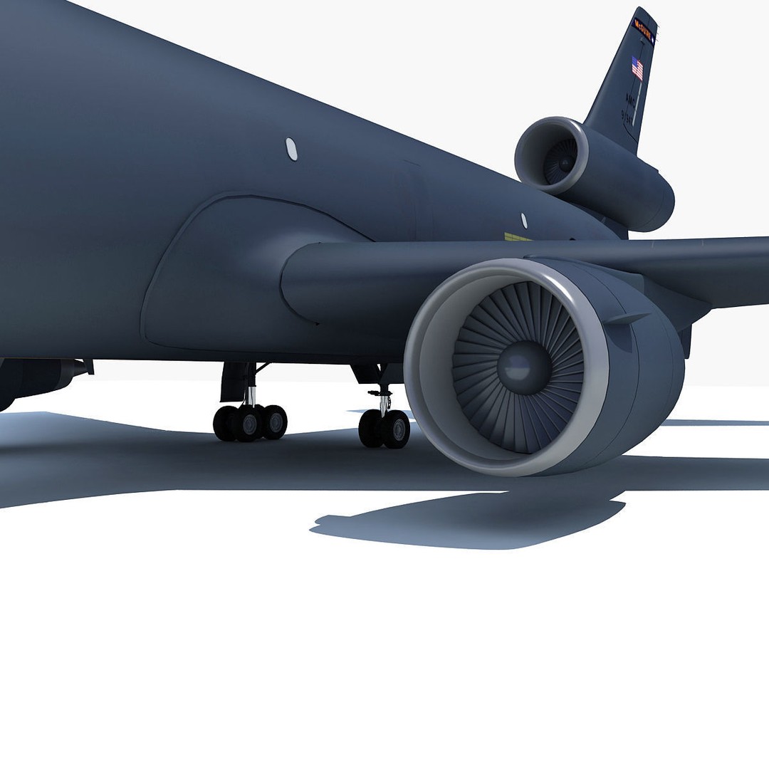 McDonnell Douglas KC-10 Extender 3D Model – High-Quality Jet Aircraft Asset - View 13