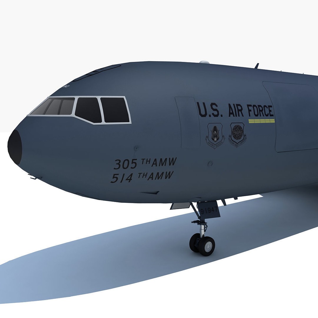 McDonnell Douglas KC-10 Extender 3D Model – High-Quality Jet Aircraft Asset - View 14