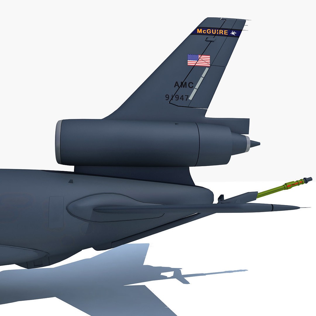McDonnell Douglas KC-10 Extender 3D Model – High-Quality Jet Aircraft Asset - View 15