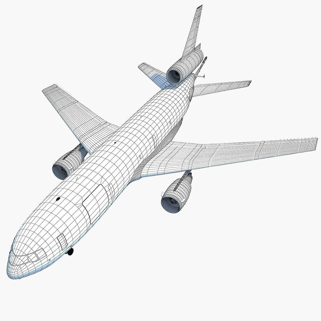 McDonnell Douglas KC-10 Extender 3D Model – High-Quality Jet Aircraft Asset - View 17