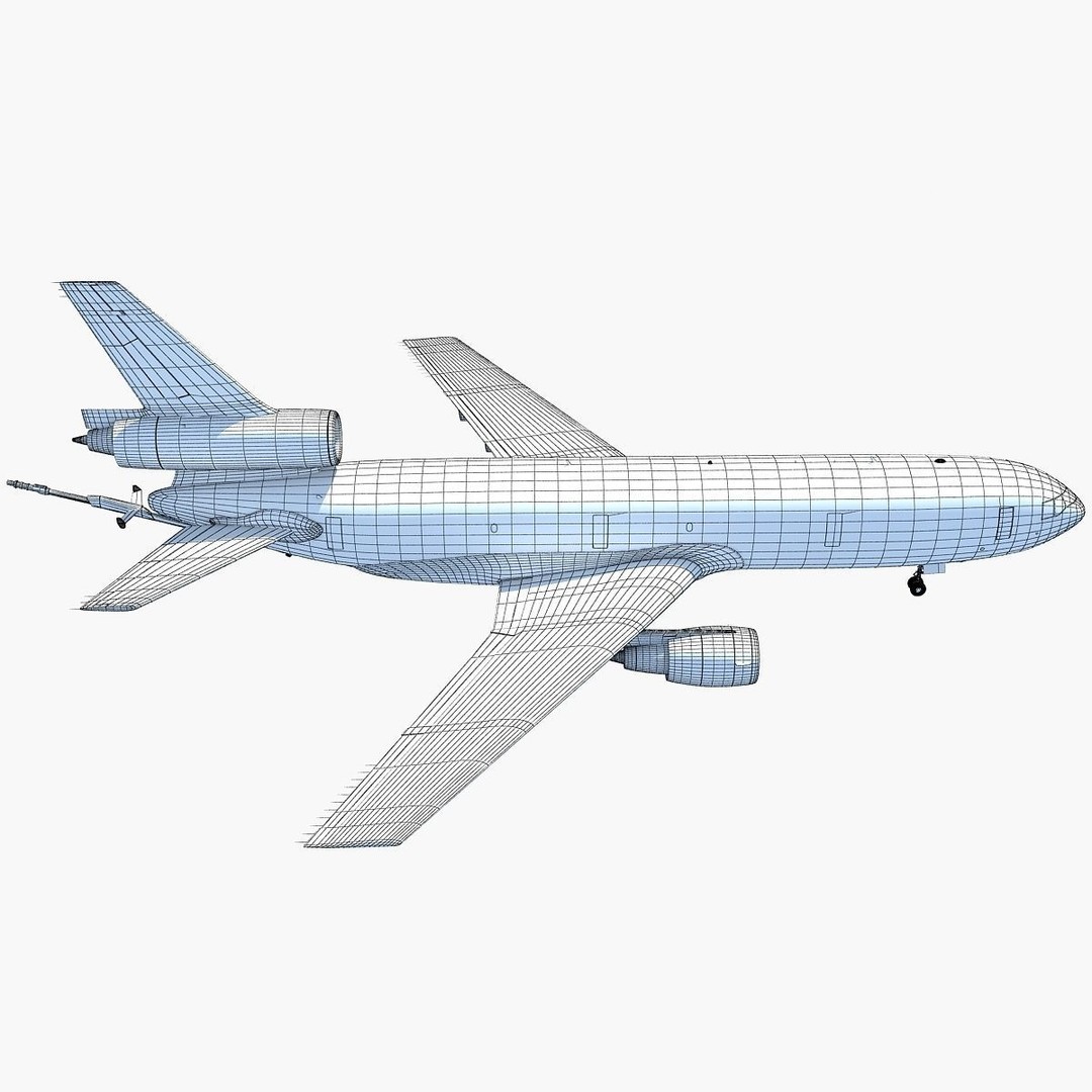 McDonnell Douglas KC-10 Extender 3D Model – High-Quality Jet Aircraft Asset - View 18