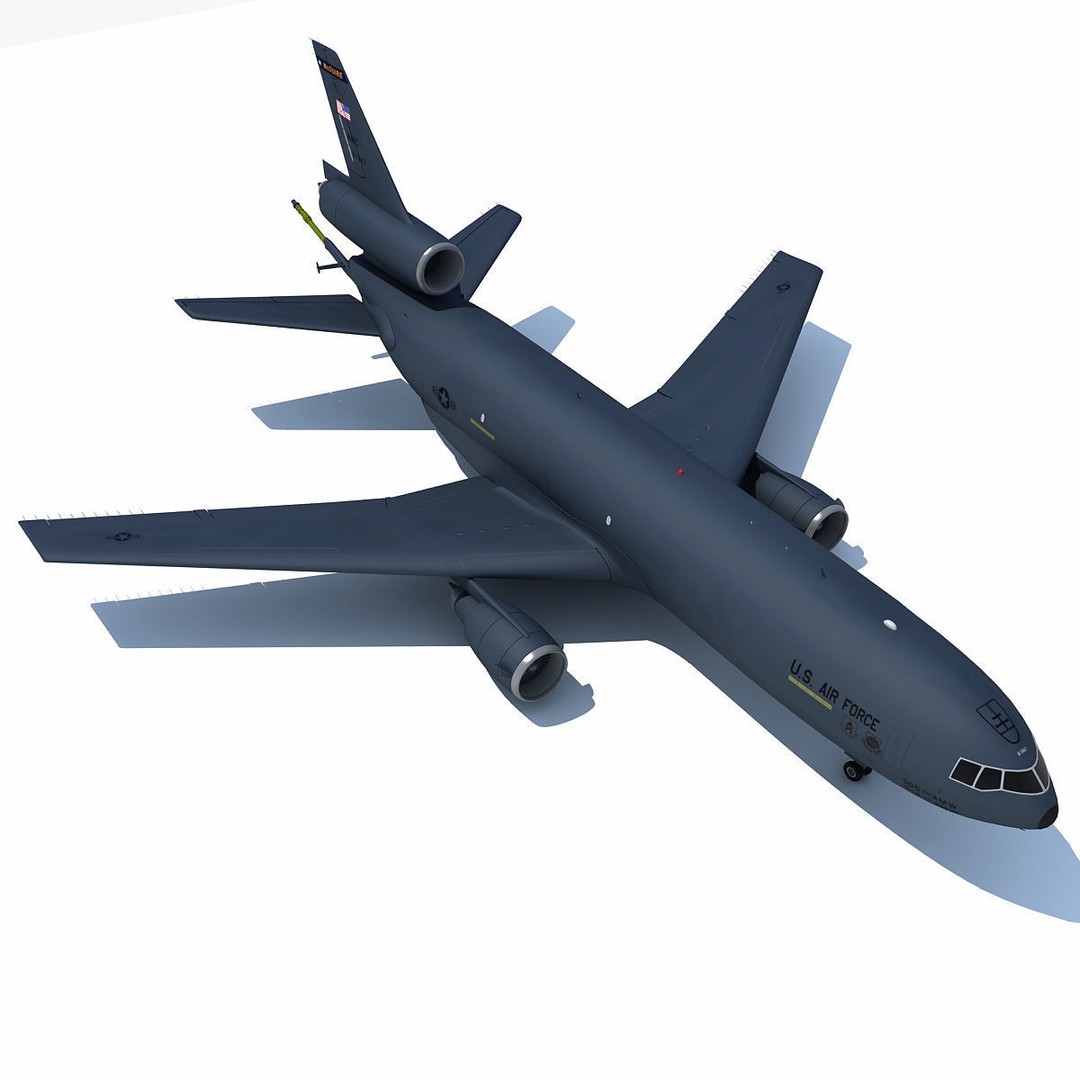 McDonnell Douglas KC-10 Extender 3D Model – High-Quality Jet Aircraft Asset - View 4