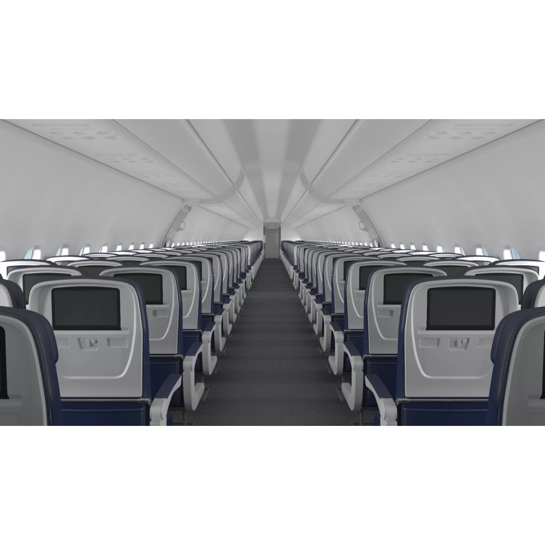 Delta Air Lines Airbus A321 NEO 3D Model – Rigged Cinema 4D Aircraft - View 11