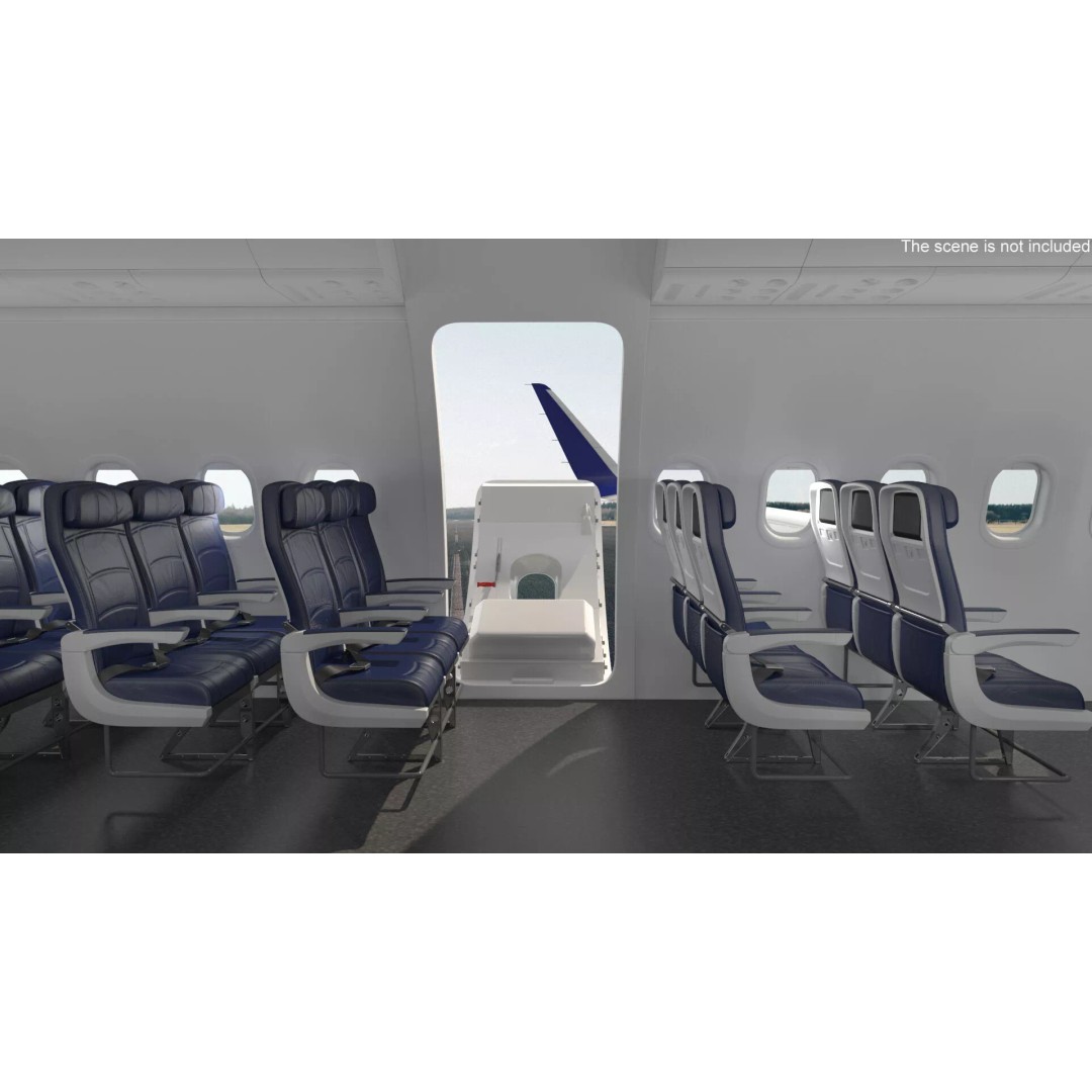 Delta Air Lines Airbus A321 NEO 3D Model – Rigged Cinema 4D Aircraft - View 12