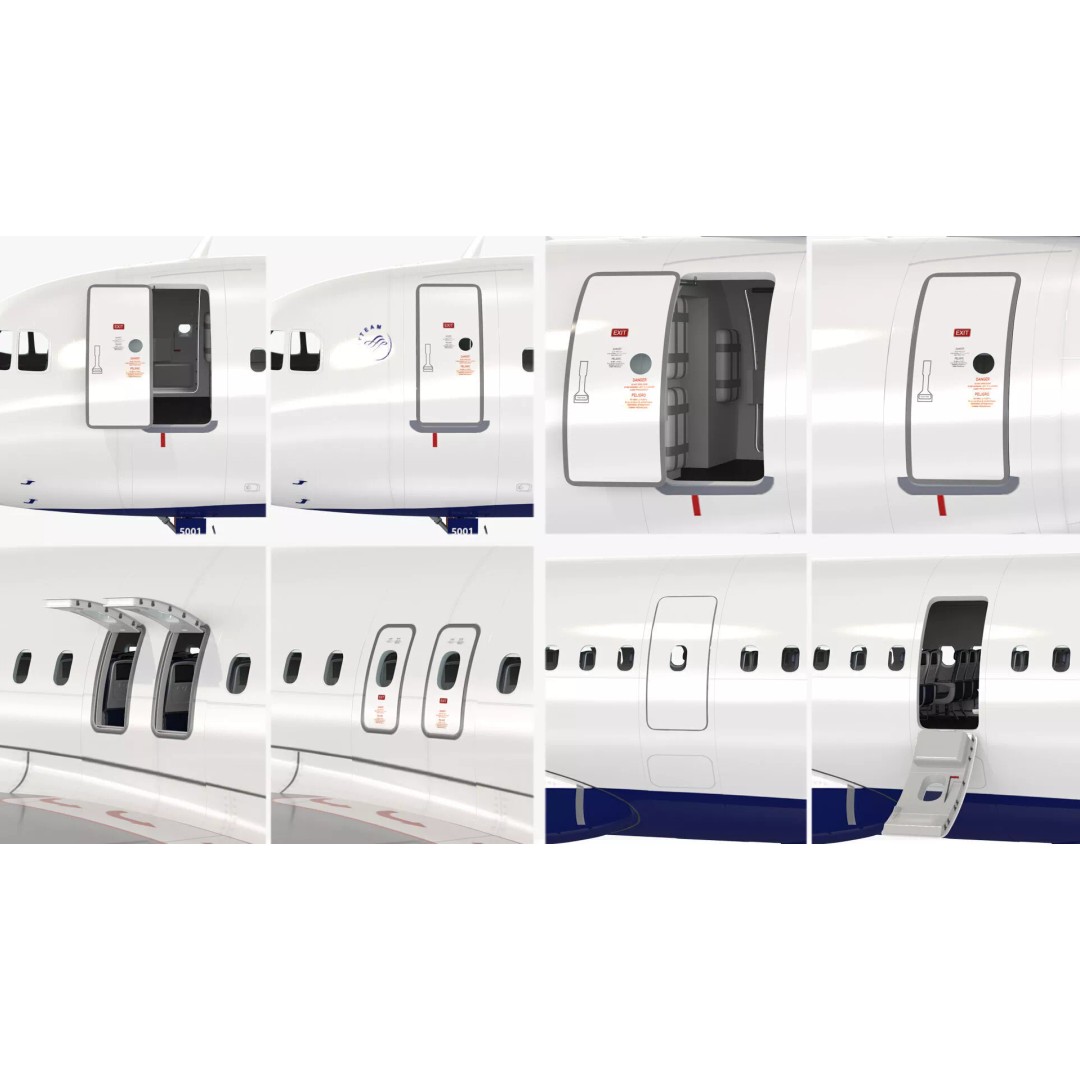 Delta Air Lines Airbus A321 NEO 3D Model – Rigged Cinema 4D Aircraft - View 25