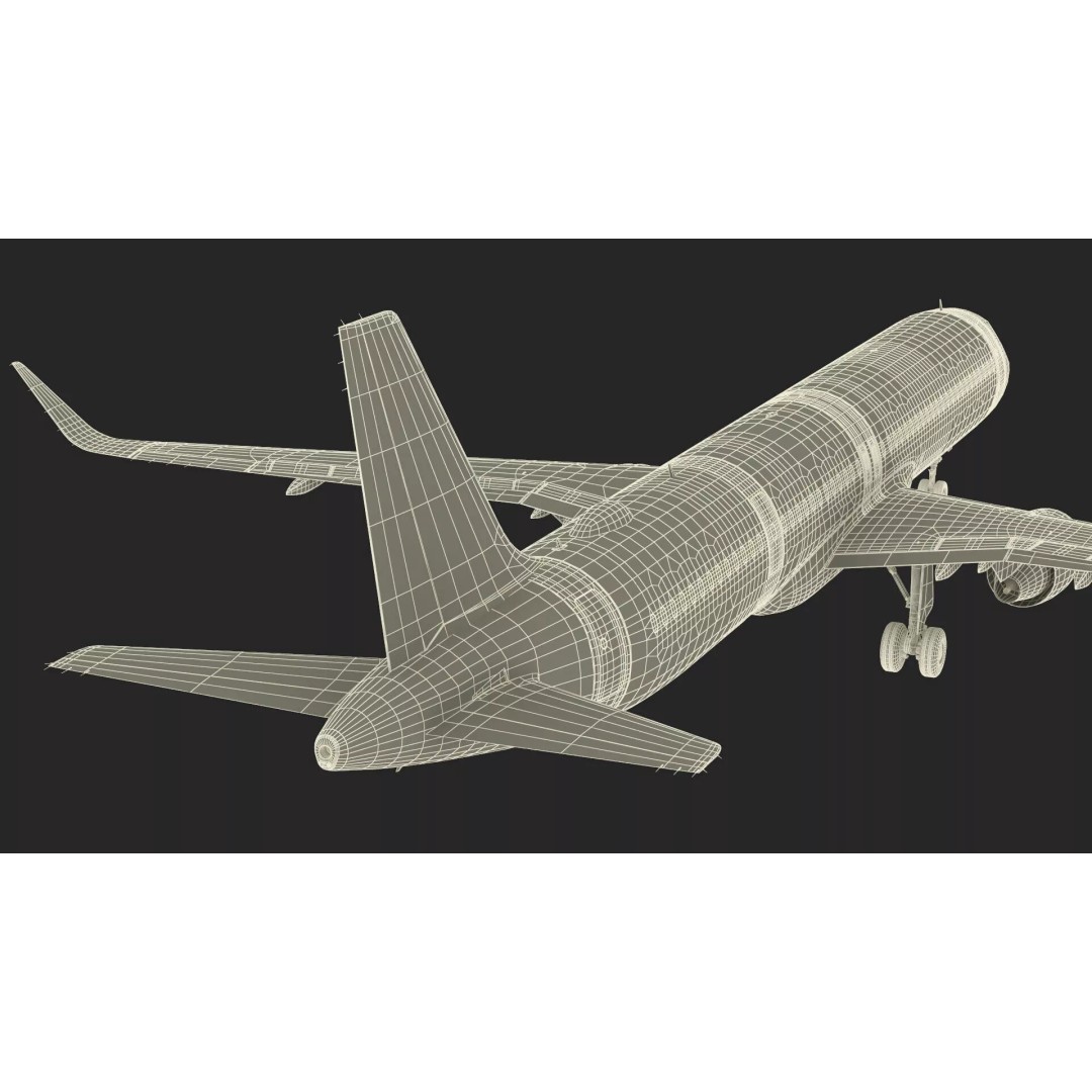 Delta Air Lines Airbus A321 NEO 3D Model – Rigged Cinema 4D Aircraft - View 33