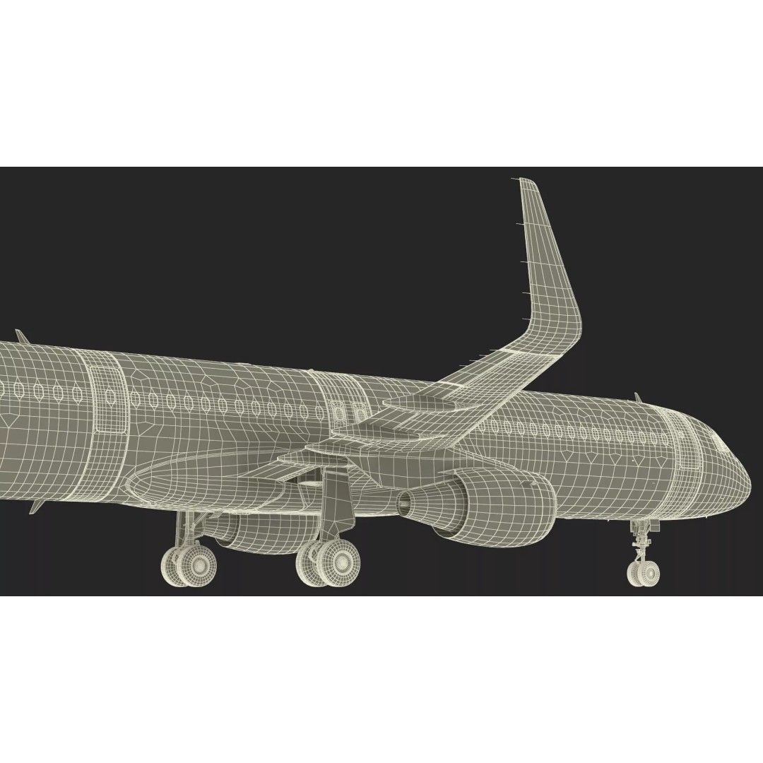 Delta Air Lines Airbus A321 NEO 3D Model – Rigged Cinema 4D Aircraft - View 34
