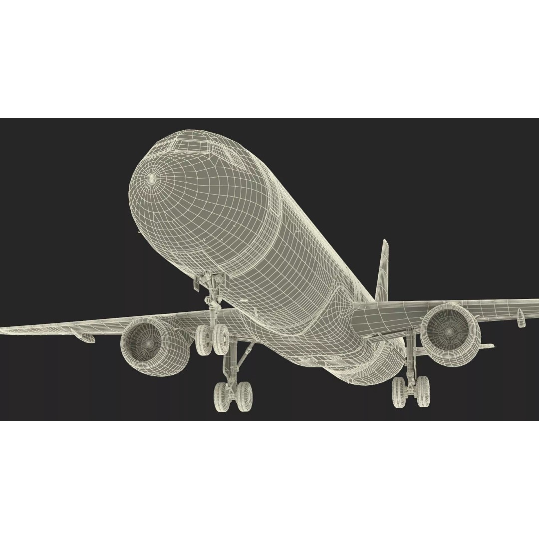 Delta Air Lines Airbus A321 NEO 3D Model – Rigged Cinema 4D Aircraft - View 35