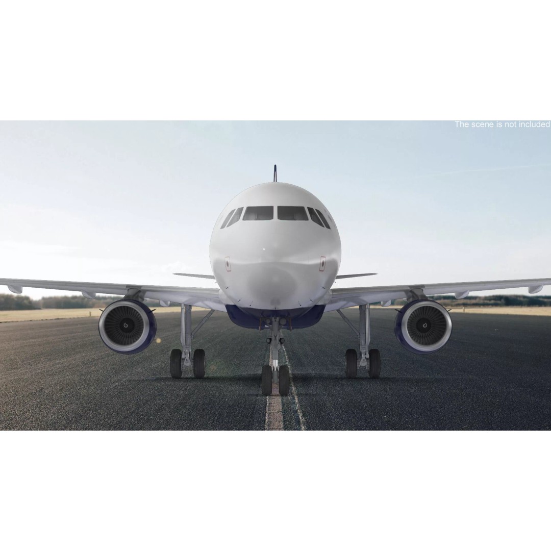 Delta Air Lines Airbus A321 NEO 3D Model – Rigged Cinema 4D Aircraft - View 6