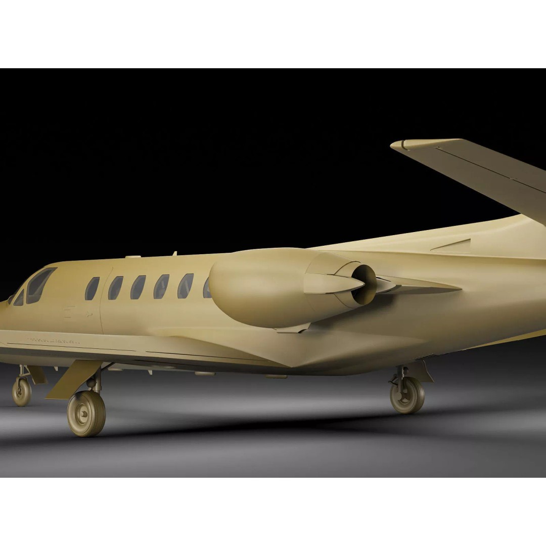 Cessna 550 Citation II 3D Model – Medium Quality Aircraft Asset, FBX, OBJ - View 17
