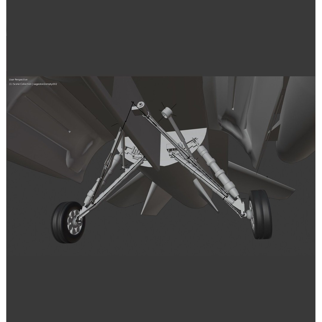 F16C Turkey 3D Model – Low Poly Rigged Aircraft for Animation