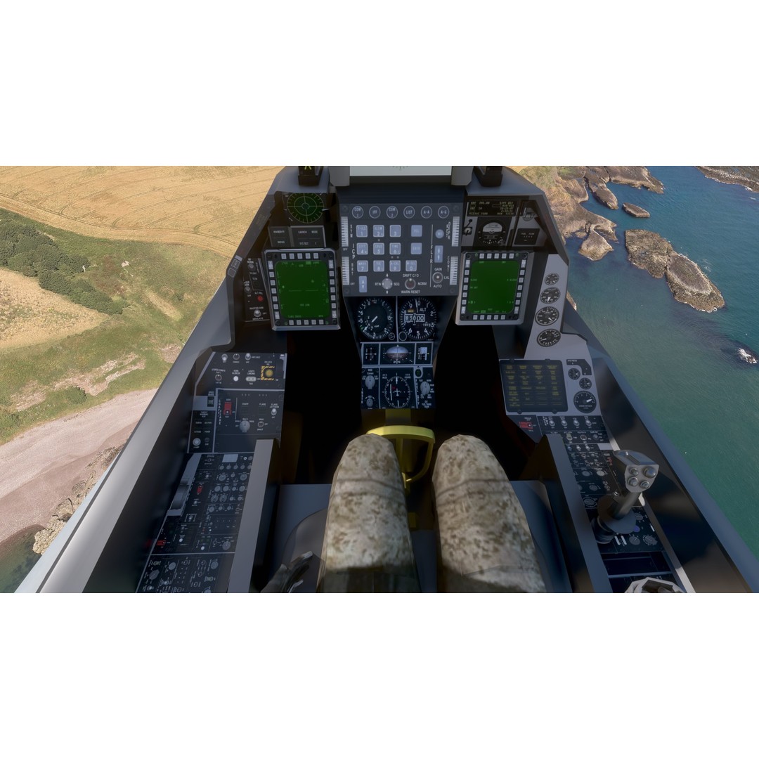 F16C Turkey 3D Model – Low Poly Rigged Aircraft for Animation - View 15