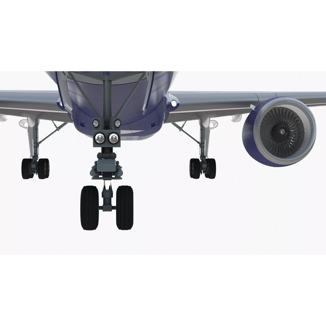 Delta Air Lines Boeing 757-300 3D Model – High Poly PBR Aircraft with Cabin - View 18